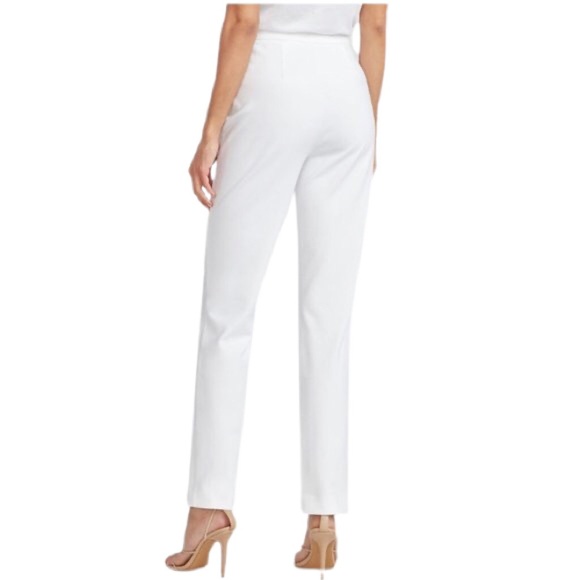 High Waisted Split Hem Straight leg Pants - Picture 4 of 8